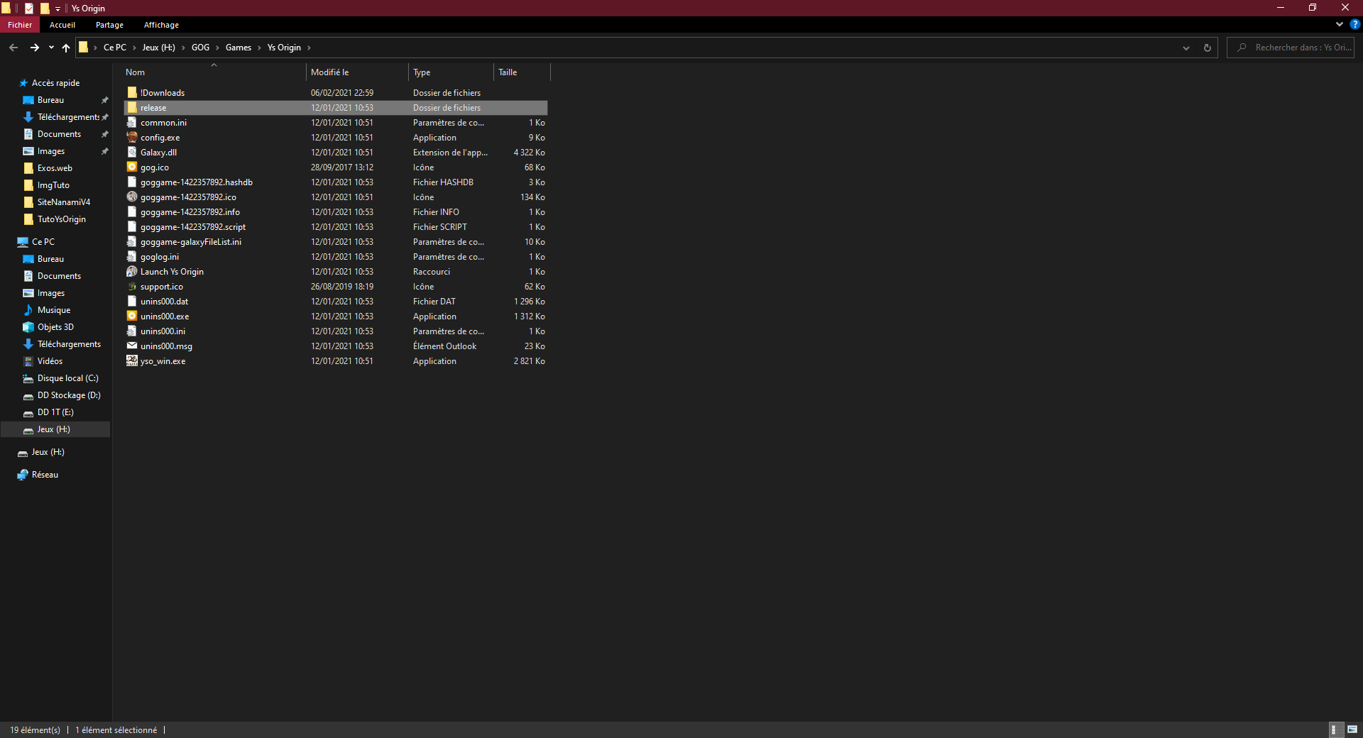 Recupération du chemin du jeux